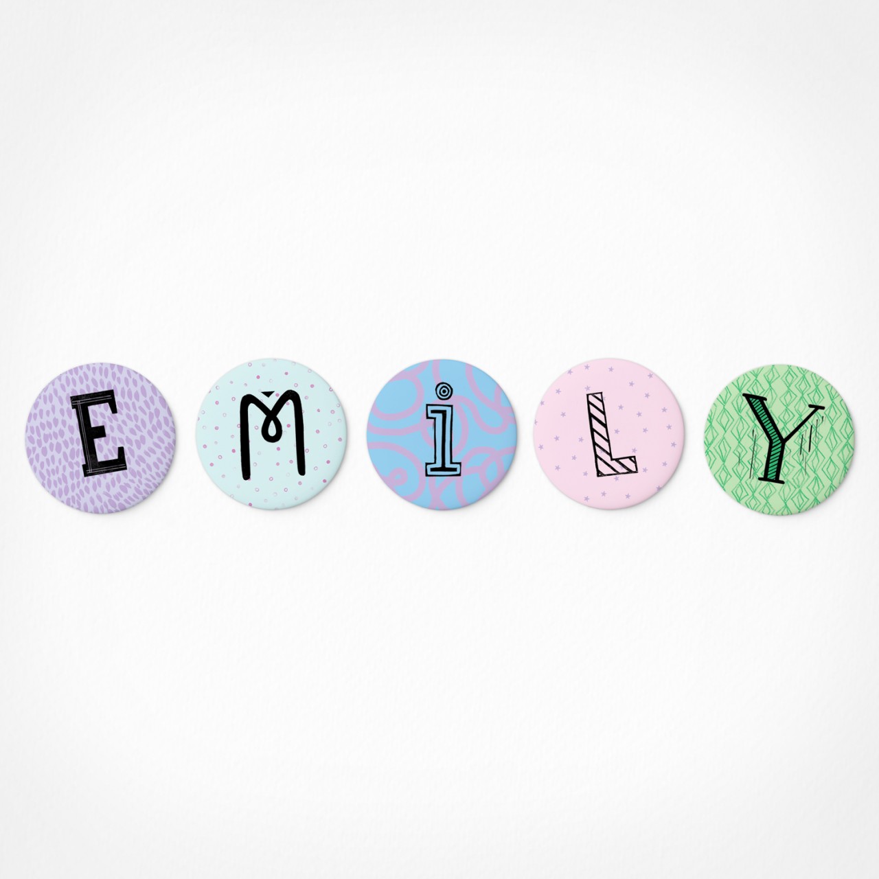 Emily | Magnetbuchstaben Set | 5 Magnete