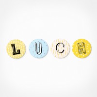 Luca | Magnetbuchstaben Set | 4 Magnete