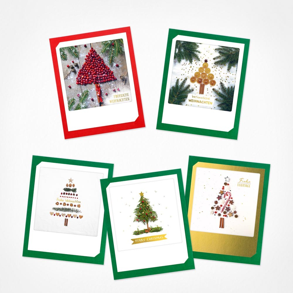 Oh Tannenbaum | Weihnachtskarten | 5 Klappkarten