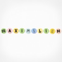 Maximilian | Magnetbuchstaben Set | 10 Magnete