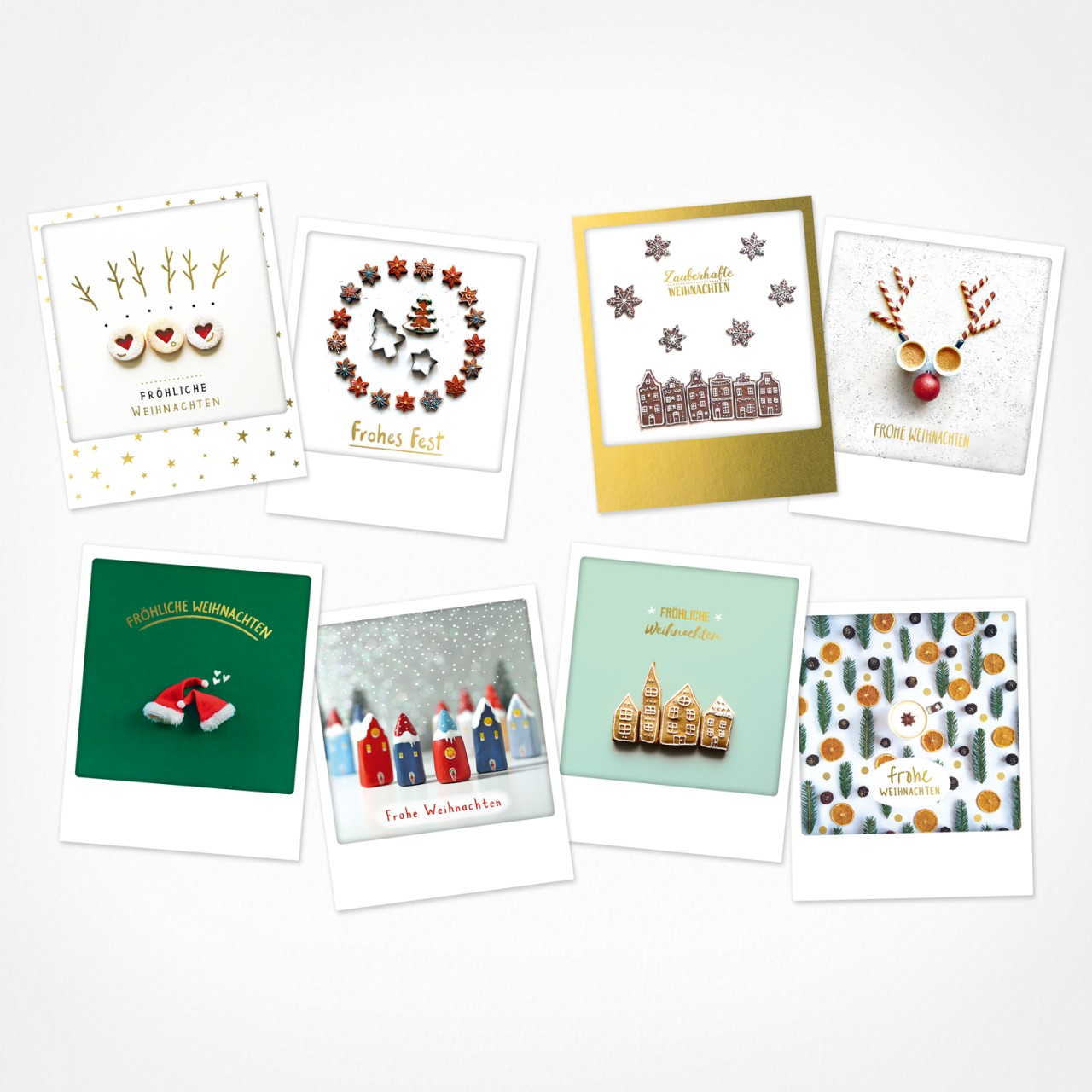 Zeit für Plätzchen | Weihnachtskarten | 8 Photo Postkarten