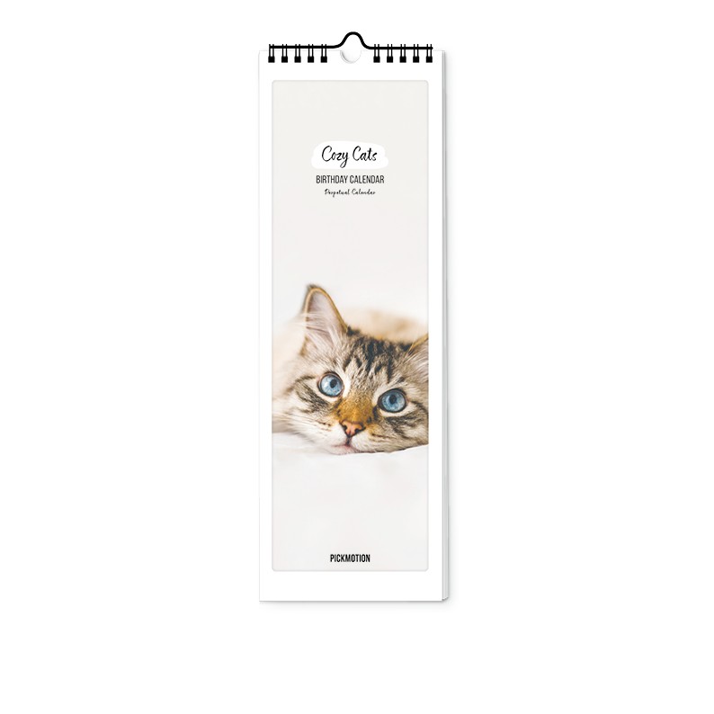 Cozy Cats - Birthday calendar (Size 12x36)