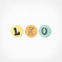 Leo | Magnetbuchstaben Set | 3 Magnete