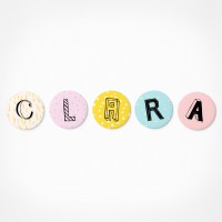 Clara | Magnetbuchstaben Set | 5 Magnete