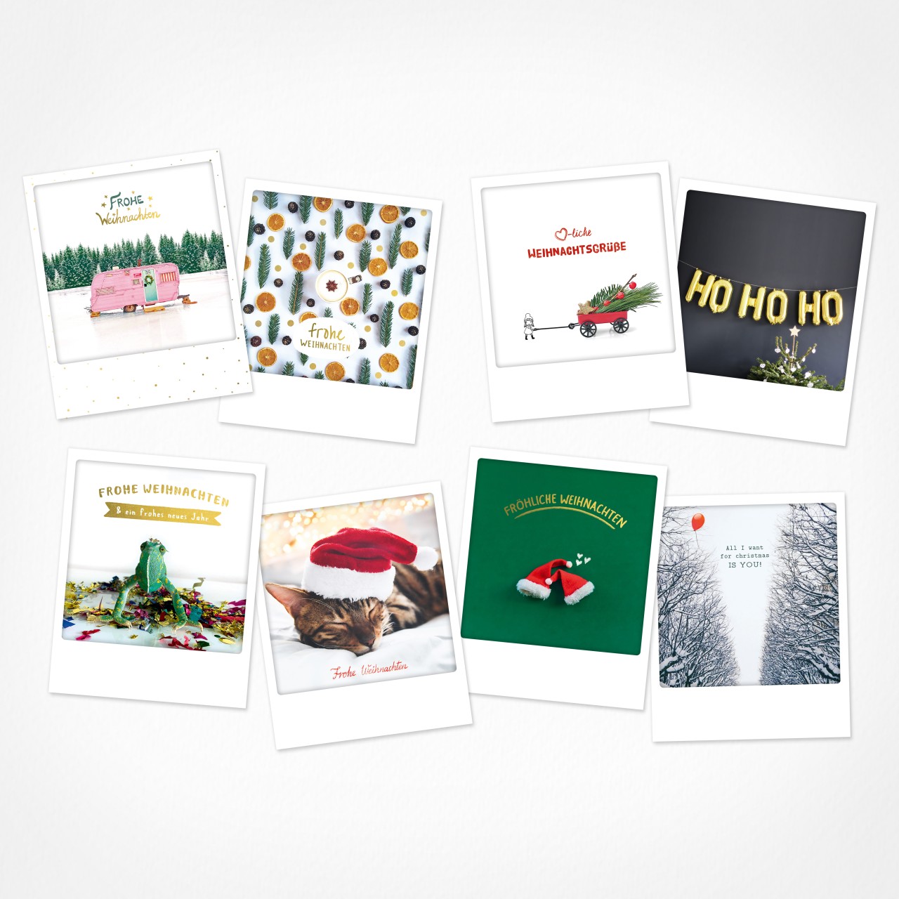 Alle Jahre wieder | Weihnachtskarten | 8 Photo Postkarten